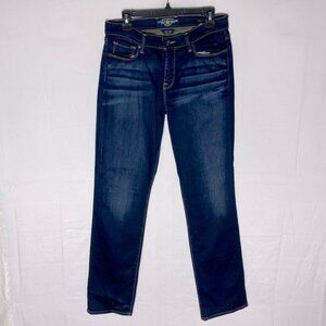 Lucky Brand Dark Wash Sofia Straight Leg Mid Rise Jeans 10/30